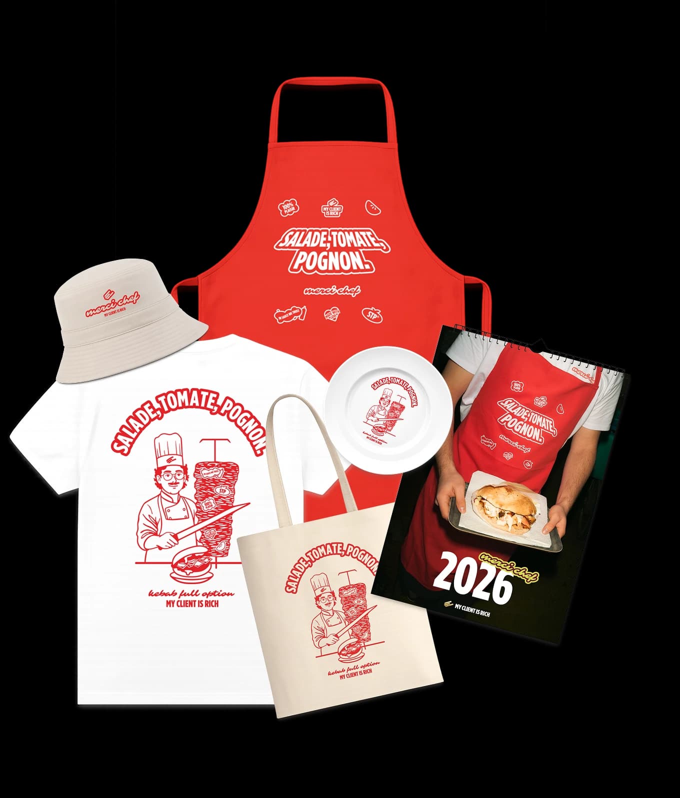 Salade, Tomate, Pognon. - Pack